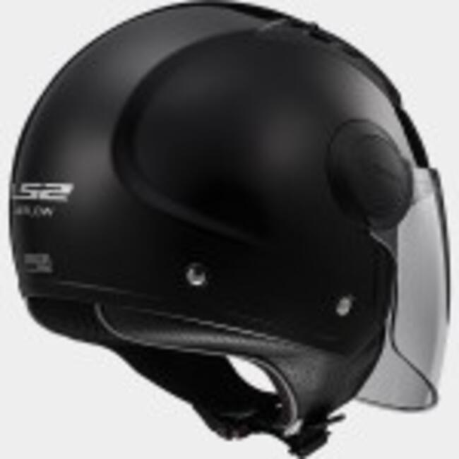 Casco Jet Ls2 Of562 Airflow Nero Lucido